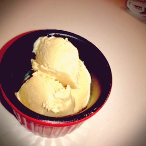 手作りバニラアイス